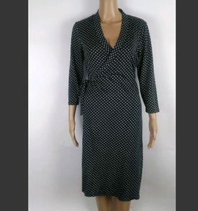 Banana republic 74% silk wrap dress size m